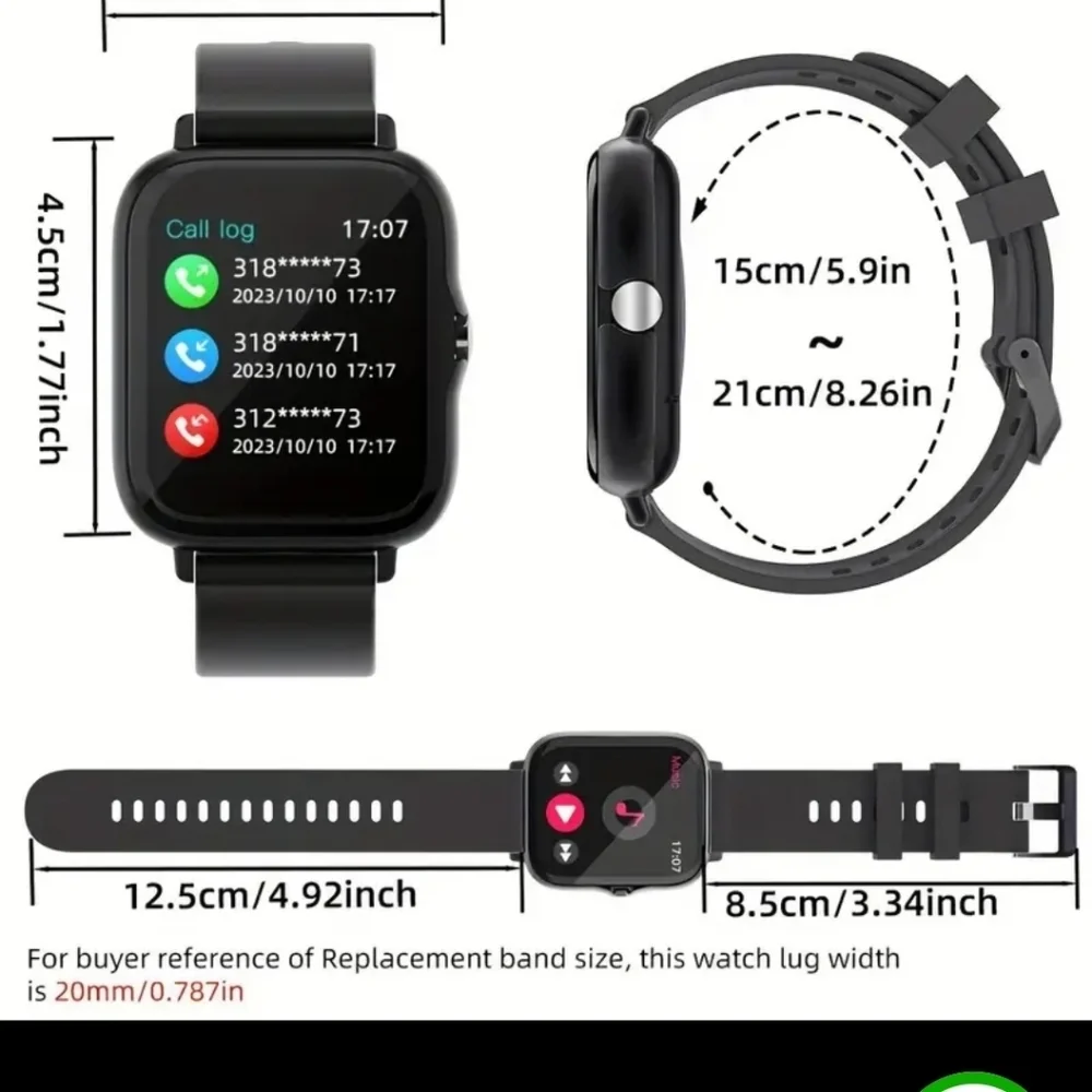 DesertCat Smart Watch - White NEW